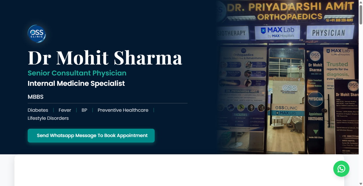Dr. Mohit Sharma Clinical Practice